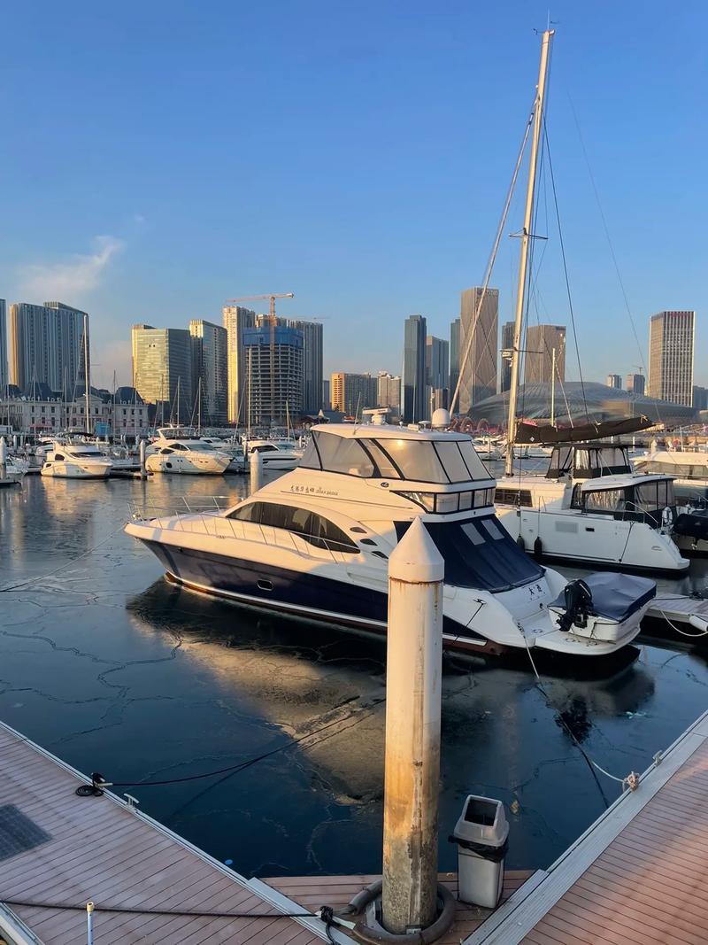 寒风中的别样韵味 大连东港游艇码头冬季限定美景